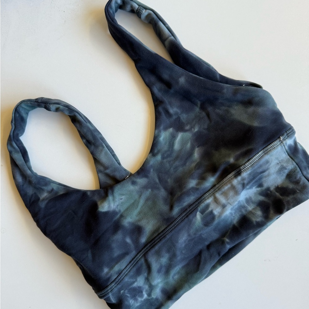 lululemon athletica Blue Tie-Dye Bra